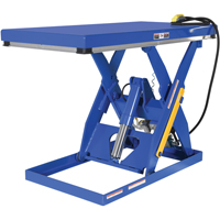 Hydraulic Scissor Lift Table, Steel, 60" L x 30" W, 3000 lbs. Cap. Seaboard Timber Mart