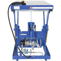 Hydraulic Scissor Lift Table, Steel, 60" L x 30" W, 3000 lbs. Cap. Seaboard Timber Mart