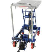 Pneumatic Hydraulic Scissor Lift Table, Steel, 32-1/2" L x 19-3/4" W, 1000 lbs. Cap. Seaboard Timber Mart