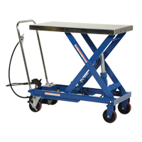 Pneumatic Hydraulic Scissor Lift Table, Steel, 39-1/2" L x 20" W, 1750 lbs. Cap. Seaboard Timber Mart