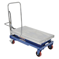 Pneumatic Hydraulic Scissor Lift Table, Steel, 35-1/2" L x 20" W, 800 lbs. Cap. Seaboard Timber Mart