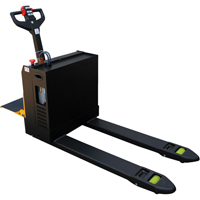 Fully Powered Electric Pallet Truck With  Stand-On Platform, 4500 lbs. Cap., 48" L x 30.25" W Seaboard Timber Mart