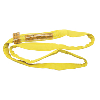 Polyester Round Sling, Yellow, 2-1/2" W x 3' L, 9000 lbs. Vertical Load Seaboard Timber Mart