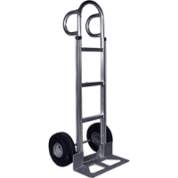 Knocked Down Hand Truck, P-Handle Handle, Aluminum, 55" Height, 500 lbs. Capacity Seaboard Timber Mart