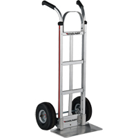 Knocked Down Hand Truck, Dual Handle, Aluminum, 48" Height, 500 lbs. Capacity Seaboard Timber Mart