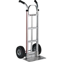 Knocked Down Hand Truck, Dual Handle, Aluminum, 48" Height, 500 lbs. Capacity Seaboard Timber Mart