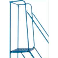 CSA-Certified Rolling Step Ladder with Locking Step, 8 Steps, 30" Step Width, 72" Platform Height, Steel Seaboard Timber Mart