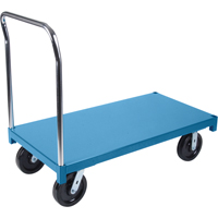 Heavy-Duty Platform Truck, 48" L x 24" W, 2500 lbs. Capacity, Nylon Casters Seaboard Timber Mart