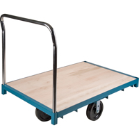 Heavy-Duty Platform Truck, 48" L x 24" W, 2500 lbs. Capacity, Nylon Casters Seaboard Timber Mart