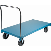 Heavy-Duty Platform Truck, 60" L x 30" W, 2500 lbs. Capacity, Nylon Casters Seaboard Timber Mart