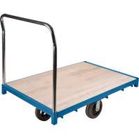 Heavy-Duty Platform Truck, 48" L x 24" W, 2000 lbs. Capacity, Rubber Casters Seaboard Timber Mart