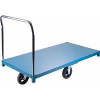 Heavy-Duty Platform Truck, 60" L x 30" W, 2000 lbs. Capacity, Rubber Casters Seaboard Timber Mart