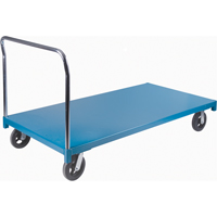Heavy-Duty Platform Truck, 72" L x 36" W, 2000 lbs. Capacity, Rubber Casters Seaboard Timber Mart