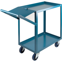Order Picking Carts, 36" H x 18" W x 46" D, 2 Shelves, 1200 lbs. Capacity Seaboard Timber Mart