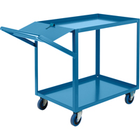 Order Picking Carts, 36" H x 24" W x 64" D, 2 Shelves, 1200 lbs. Capacity Seaboard Timber Mart