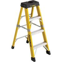 Industrial Heavy-Duty Stepladders (6400 Series), 4', Fibreglass, 300 lbs. Capacity, Type 1A Seaboard Timber Mart