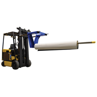 Forklift Carpet Boom, 108-1/2" Length, Fork Mount, 2500 lbs. Capacity Seaboard Timber Mart