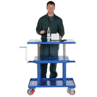 Table &eacute;l&eacute;vatrice hydraulique, 24" lo x 36" la, Acier, Capacit&eacute; 2000 lb Seaboard Timber Mart