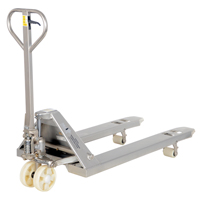 Pallet Truck, Stainless Steel, 48" L x 27" W, 5500 lbs. Capacity Seaboard Timber Mart