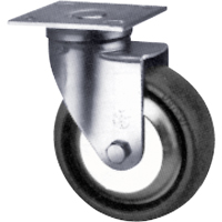 Heavy-Duty Caster, Swivel, 4" (101.6 mm), Neoprene, 500 lbs. (227 kg.) Seaboard Timber Mart