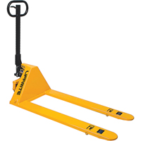 Ultra Low Profile Hydraulic Pallet Trucks, 48" L x 27" W, 5000 lbs. Cap. Seaboard Timber Mart