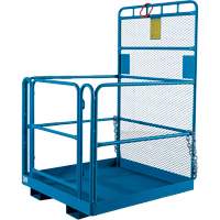 Nacelle &eacute;l&eacute;vatrice pour travail en hauteur, 48" x 48" x 72" h, Capacit&eacute; de 1000 lb, Acier Seaboard Timber Mart