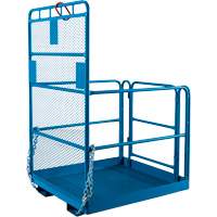 Nacelle &eacute;l&eacute;vatrice pour travail en hauteur, 48" x 48" x 72" h, Capacit&eacute; de 1000 lb, Acier Seaboard Timber Mart