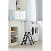 Escabeau repliable, 2 marches, 19-1/2" x 20-1/2" x Hauteur 22-3/4" Seaboard Timber Mart