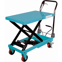 Heavy-Duty Hydraulic Scissor Lift Table, 32" L x 19-3/4" W, Steel, 1100 lbs. Capacity Seaboard Timber Mart