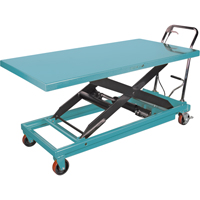 Table &eacute;l&eacute;vatrice robuste &agrave; ciseaux hydraulique, 63" lo x 31-7/8" la, Acier, Capacit&eacute; 1100 lb Seaboard Timber Mart