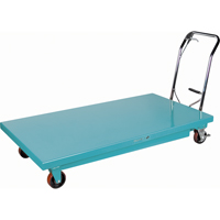 Table &eacute;l&eacute;vatrice robuste &agrave; ciseaux hydraulique, 63" lo x 31-7/8" la, Acier, Capacit&eacute; 1100 lb Seaboard Timber Mart