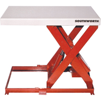 Scissor Lift Table, Steel, 36" L x 20" W, 550 lbs. Capacity Seaboard Timber Mart