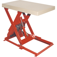 Scissor Lift Table, Steel, 36" L x 20" W, 1100 lbs. Capacity Seaboard Timber Mart