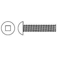 Vis m&eacute;caniques &agrave; t&ecirc;te ronde, #6-32 x 1/4" lo, Zingu&eacute; Seaboard Timber Mart