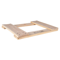 Cadre de socle roulant en bois dur, Roues en Non compris, Capacit&eacute; de 900 lb, 18" la x 24" p x 1,5" h Seaboard Timber Mart