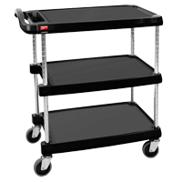 myCart Utility Cart, 3 Tiers, 26" x 36-7/8" x 36", 500 lbs. Capacity Seaboard Timber Mart