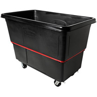 Chariot utilitaire &agrave; usage intensif, Plastique recycl&eacute; noir, 59"/34-5/8" lo x 34"/59-1/64" la x 42-1/16"/42-7/8" h, Volume 27 pi³, Capacit&eacute; 1200 lb Seaboard Timber Mart