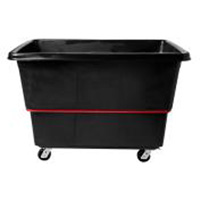 Chariot utilitaire &agrave; usage intensif, Plastique recycl&eacute; noir, 59"/34-5/8" lo x 34"/59-1/64" la x 42-1/16"/42-7/8" h, Volume 27 pi³, Capacit&eacute; 1200 lb Seaboard Timber Mart