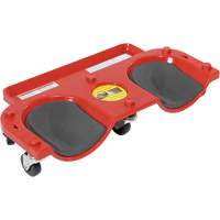 Rolling Knee Dolly, Plastic, Red, 350 lbs. Capacity Seaboard Timber Mart