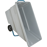 Chariot basculeur en acier, Poly&eacute;thyl&egrave;ne, 0,625 vg³, Capacit&eacute; de charge de 850 lb Seaboard Timber Mart