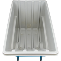 Chariot basculeur en acier, Poly&eacute;thyl&egrave;ne, 1,1 vg³, Capacit&eacute; de charge de 2000 lb Seaboard Timber Mart