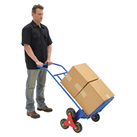 Stair Climbing Hand Truck, Steel Frame, 24" W x 45-3/4" H, 300 lbs. Capacity Seaboard Timber Mart