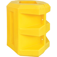 Short Column Protector, 6" x 6" Inside Opening, 24" L x 24" W x 24" H, Yellow Seaboard Timber Mart