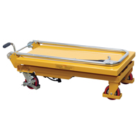 Hydraulic Scissor Lift Table, 17.75" L x 27.5" W/27-1/2" L x 17-3/4" W, Steel, 330 lbs. Capacity Seaboard Timber Mart
