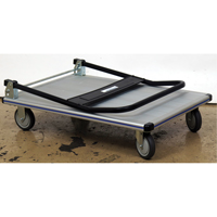 Folding Handle Platform Truck, Aluminum, 350 lbs., 29" L x 18-1/2" W, 34-1/2" High Seaboard Timber Mart