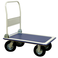 Folding Handle Platform Truck, Steel, 660 lbs., 35" L x 23" W, 43.5" High Seaboard Timber Mart