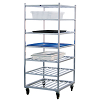 Shelf Cart, 7 Tiers, 28-1/2" W x 69" H x 32" D, 525 lbs. Capacity Seaboard Timber Mart