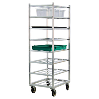Shelf Cart, 8 Tiers, 20-7/8" W x 67" H x 27" D, 600 lbs. Capacity Seaboard Timber Mart