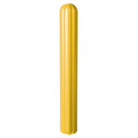 Ribbed Bollard Cover, 6" Dia. x 56" L, Yellow Seaboard Timber Mart