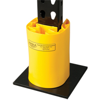Butoir en poly pour rayonnage, 5" la x 6" lo x 8" h, Jaune Seaboard Timber Mart
